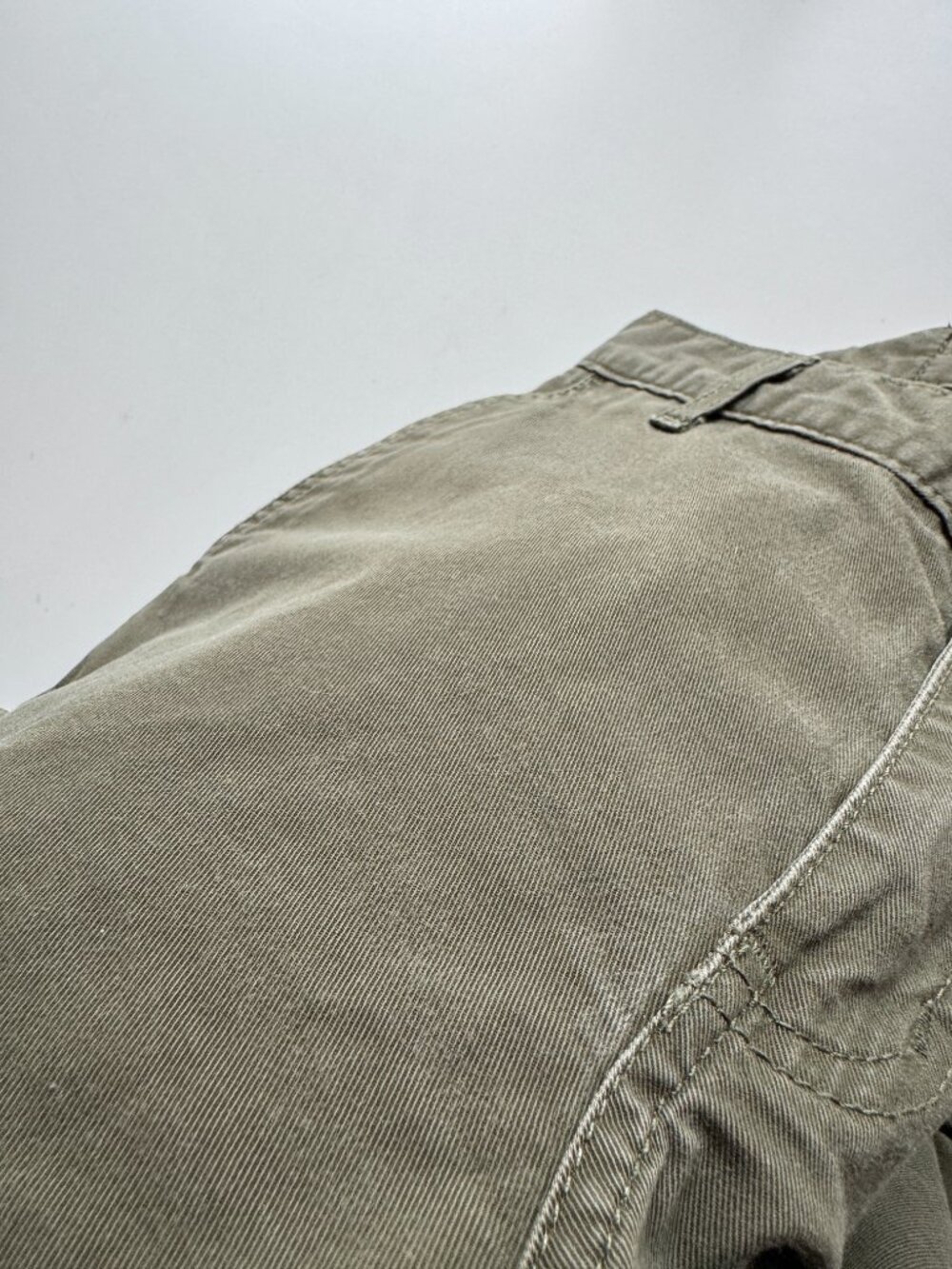 NAKED & FAMOUS Khaki Green Stretch Twill Slim Chino Pants, Size 30 - Picture 7 of 15